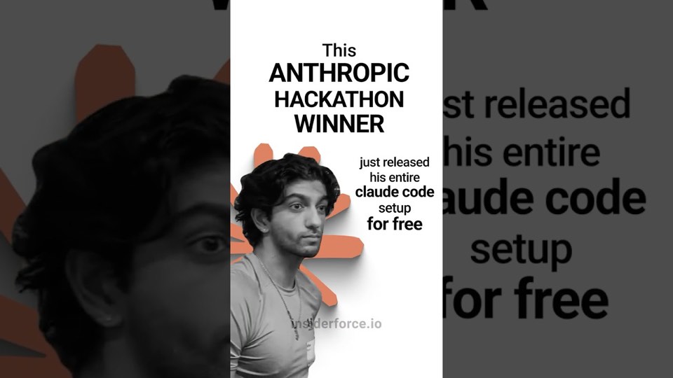 Video preview: This Anthropic Hackathon Winner Just Released His Entire Claude Code Setup for Free - ECC
